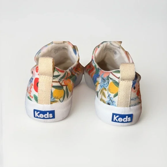 Keds x Rifle Paper Kickback Citrus Garden Party Sneakers Lace Up Size 7 - Picture 6 of 8